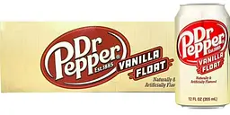 Газований напій Dr Pepper Vanilla Float Cans 12 х 355 мл