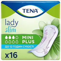 Урологічні прокладки Tena Lady Slim Mini Plus 16 шт. (7322540852868)