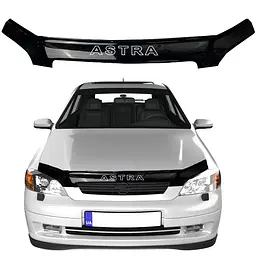 Дефлектор капоту мухобійка Opel Astra G 1998-2012 Voron Glass