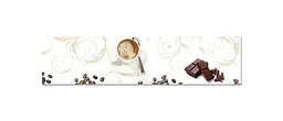 Вініловий кухонний фартух Happy Pocket Кава з шоколадом наклейка для кухні Напої Бежевий 60х200 см Z181570 - мініатюра 7