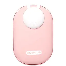 Портативний ЗП Power Bank GXZ-N705 2in1 з обігрівачем для рук 10000 mAh Pink / Rabbit