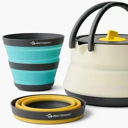 Набір посуду Sea to Summit Frontier UL Collapsible Kettle Cook Set w/Sack з чохлом Різнокольоровий - мініатюра 2