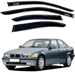 Дефлектори вікон вітровики для Bmw 3 (E36) 1990-1998 Скотч 3M Voron Glass