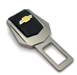 Заглушка ремня безпеки з логотипом Chevrolet Темний хром 1 шт