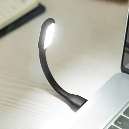 USB LED лампочка гнучка 3W, холодне світло чорна - мініатюра 2