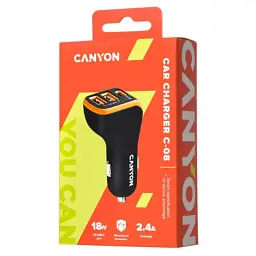 Зарядний пристрій Canyon Universal 3xUSB car adapter Black+Purple (CNE-CCA08PU) - мініатюра 3