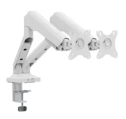 Кронштейн настольный для 2 мониторов 17-35 дюйма Officepro MA-442-W White - мініатюра 2