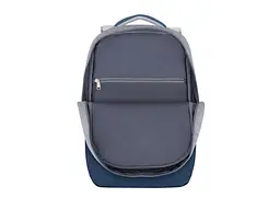 Рюкзак для ноутбука RIVACASE Prater 7567 17.3 grey/dark blue - мініатюра 10