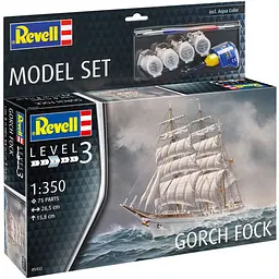 Збірна модель Revell Корабель Gorch Fock рівень 3, масштаб 1:350, 75 деталей (RVL-65432) - мініатюра 2