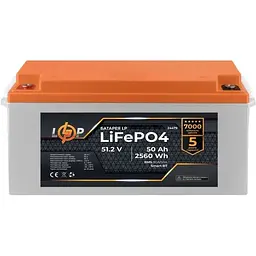 Акумулятор LogicPower LiFePO4 Smart BT 48V 51.2V/50Ah/2560Wh BMS 80A/50А [24479] [109413] - мініатюра 2