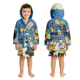 Халат дитячий з плюшевого велюру Minions 31734 122-128 см
