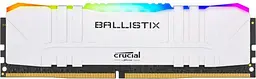 Модуль пам'яті Crucial DDR4 8 GB 3200 MHz Ballistix RGB White (BL8G32C16U4WL.8FE) Б/в