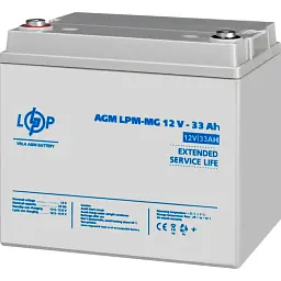 Акумулятор LogicPower AGM-MG 12V [12V/33Ah/396Wh] [6558] [109180] - мініатюра 4