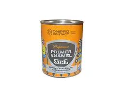 Грунт-емаль DNIPRO CONTACT чорний 0.9кг 3 в 1