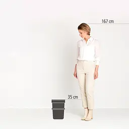 Відро для сміття Brabantia Sort&Go 12 л світло-сіре (213281) - мініатюра 5