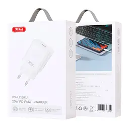 Зарядний комплект XO L126 1USB-C AC110-240V 50/60Hz 0.5A PD/QC 20W 5V/3A 9V/2.22A 12V/1.67A White (34375_3340091) - мініатюра 5