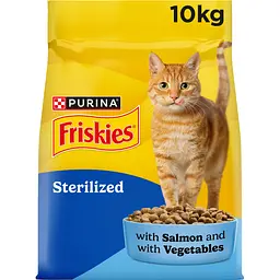 Сухий корм для стерилізованих котів Friskies з лососем, тунцем та овочами 10 кг