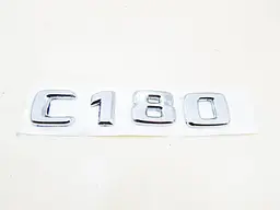 Емблема напис C180 для Mercedes (Хром) 135х26 мм (на скотчі) A2028171215 - мініатюра 3
