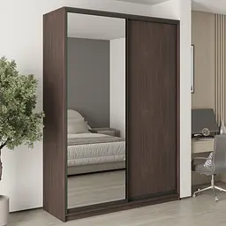 Шафа-купе дводверна MebelStar Стандарт BG ДСП/Дзеркало 170x45x240 см Дуб рістрето (MBS-10163)