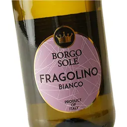 Напій винний ігристий Borgo Sole Fragolino Bianco, 7,5%, 0,75 л (AT1B001) - мініатюра 5