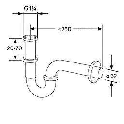 Сифон для раковини Kludi 1025005-00 - мініатюра 2