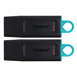 Флеш накопичувач USB 64Gb DataTraveler Exodia, Black/Teal Kingston teh0021069
