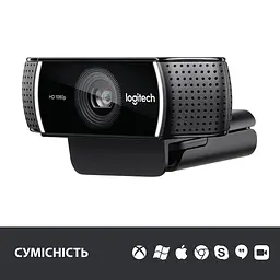 Веб-камера Logitech C922 Pro Stream FullHD Black (960-001088) - мініатюра 8