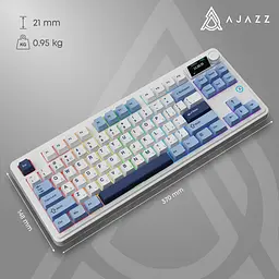 Клавіатура Ajazz AK870 Plus Murad Switch Blue/White/Dark Blue [AK870-MU-BWD] [142207] - мініатюра 9