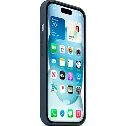 Чохол Silicone Case with MagSafe для Apple iPhone 15 Storm Blue ААА [94561] - мініатюра 3
