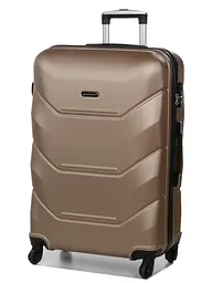 Валіза велика L Madisson Snowball 32303 пластикова 105л Шампань