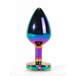 Анальна пробка X-Men Secret Shine Rainbow, 9,5 см (мульті)
