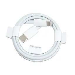 Кабель USB Type-C Lightning 1 м Білий, шнур для заряджання iPhone, провід Type C Lightning - мініатюра 4