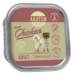 Вологий корм для дорослих собак з куркою ARATON Adult with chicken. 150 г