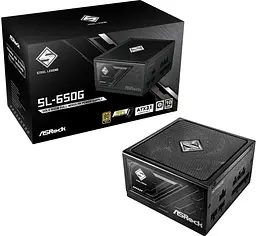 Блок живлення AsRock STEEL LEGEND 650W 80+ Gold (SL-650G) - мініатюра 6