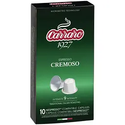 Кава в капсулах Nespresso Carraro Cremosso 10 шт