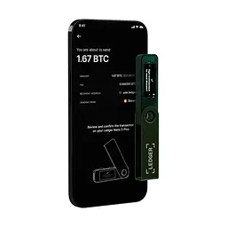 Криптогаманець Ledger Nano S Plus Emerald Green — апаратний криптовалютний гаманець з холодним зберіганням, USB-підключенням, мультивалютною підтримкою, зберіганням NFT, корпус-флешка - мініатюра 6