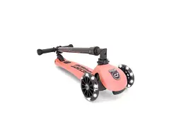 Дитячий самокат Scoot And Ride Highwaykick 3 LED Peach - мініатюра 2