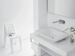 Змішувач Hansgrohe PuraVida для раковини зі стіни прихованого монтажу 225 мм хром-білий 15085000 Хром - мініатюра 2
