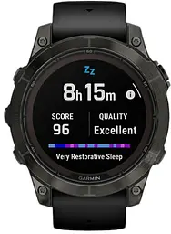 Смарт-годинник Garmin Fenix 7 Sapphire Solar Black DLC Titanium with Black Band (010-02540-34/35) - мініатюра 8