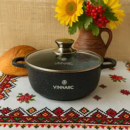 Каструля Vinnarc кругла 20 см 2.3 л вугільно-чорний (BL-0320NS) - мініатюра 6