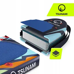 Надувна SUP дошка TSUNAMI 320 см із веслом Bolt T08 (P-5907739314277) - мініатюра 9