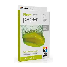 Фотопапір ColorWay A4 135г SuperGlossy, 50c. (PGS1358050A4) - мініатюра 2
