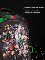 Рюкзак ортопедичний з пеналом та мішком 3 в 1 для хлопчика School Standard 38х30х18 см Роблокс для першокласника (Full 150-42) - мініатюра 5