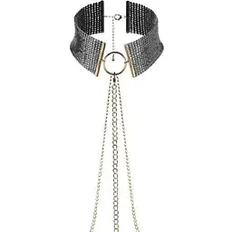 Намисто-комір Bijoux Indiscrets Desir Metallique Collar - Black - мініатюра 2