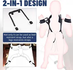 БДСМ-набір LOCKINK YEAHWOW Bed Restraint set SX2844 104347 - мініатюра 3