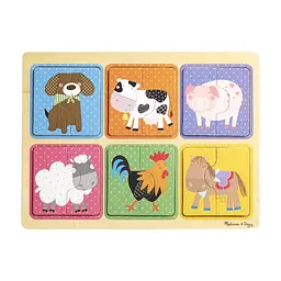 Пазл Melissa&Doug дерев'яні у футлярі "Друзі ферми" (MD31363) - мініатюра 5