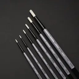 Пензель синтетика кругла INTENSE 1668R №000 довга ручка Rosa - мініатюра 4