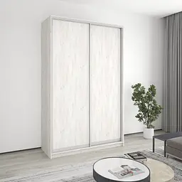 Шафа-купе дводверна MebelStar Стандарт AL 2ДСП 150x60x240 см Аляска сірий (MBS-3650)