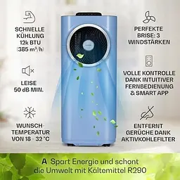 Кондиціонер мобільний Klarstein Kraftwerk Smart 12K (10035739) - мініатюра 2