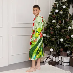 Халат дитячий з плюшевого велюру Grinch №2 18258 134-140 см - мініатюра 10
